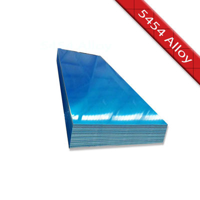 주문 ASTM B209 AA5454 액체 탱커용 거울 완성 알루미늄 판 온라인 제조