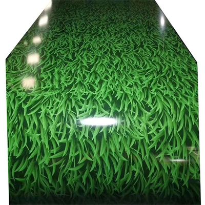 ASTM A755M 피피기 기채색 Gi 강철 코일 인기있는 작은 잔디 패턴